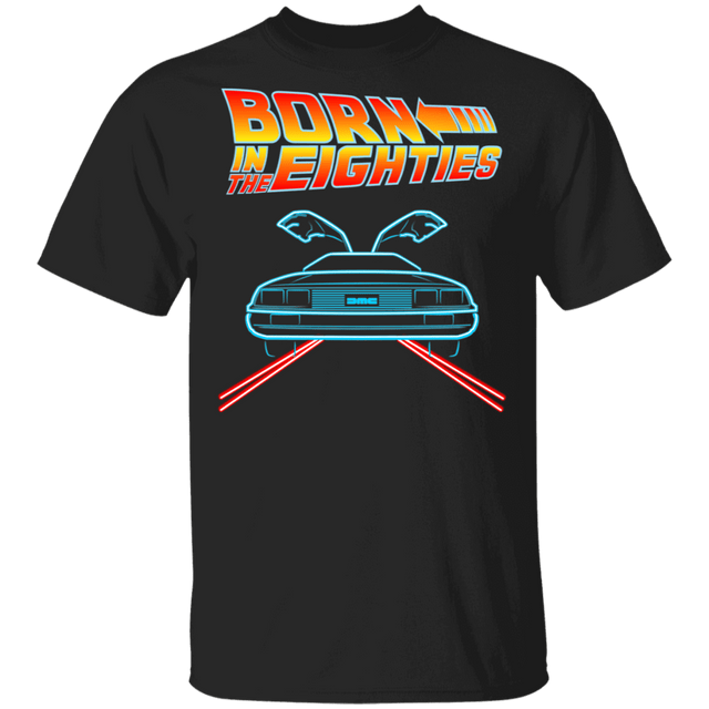 T-Shirts Black / S Neon Delorean T-Shirt