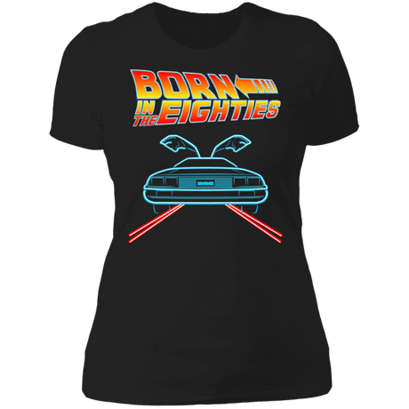 T-Shirts Black / X-Small Neon Delorean Women's Premium T-Shirt