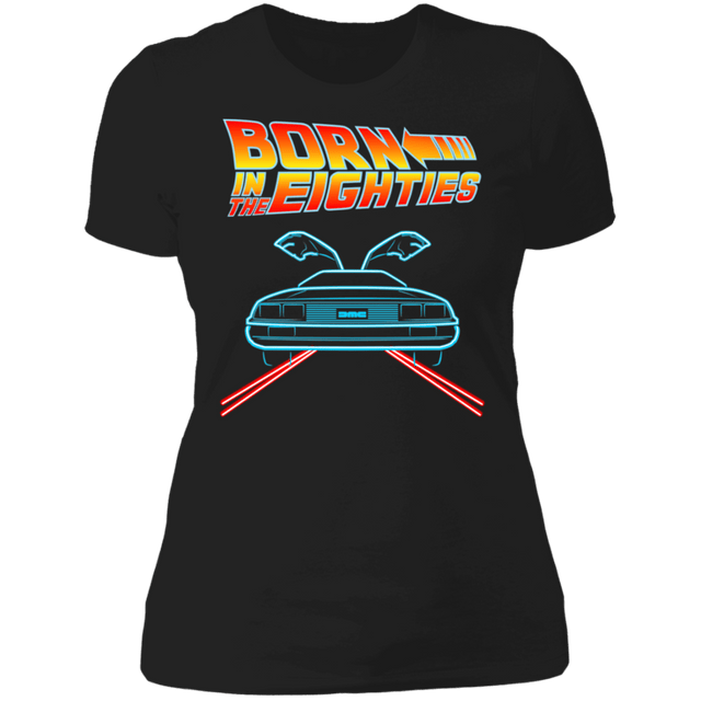 T-Shirts Black / X-Small Neon Delorean Women's Premium T-Shirt