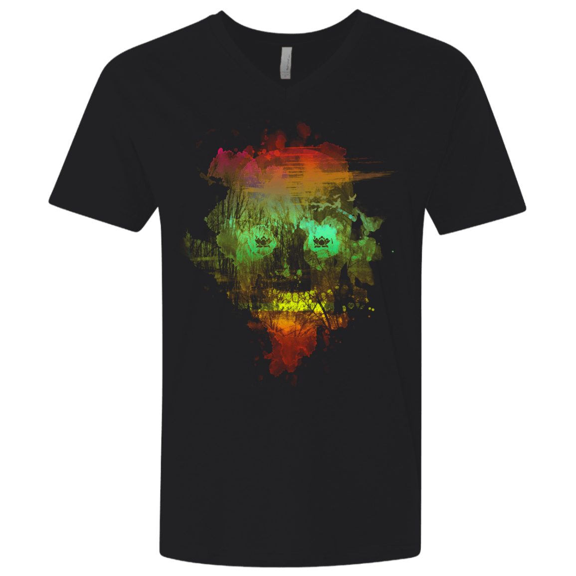 Neon Skully Men's Premium V-Neck