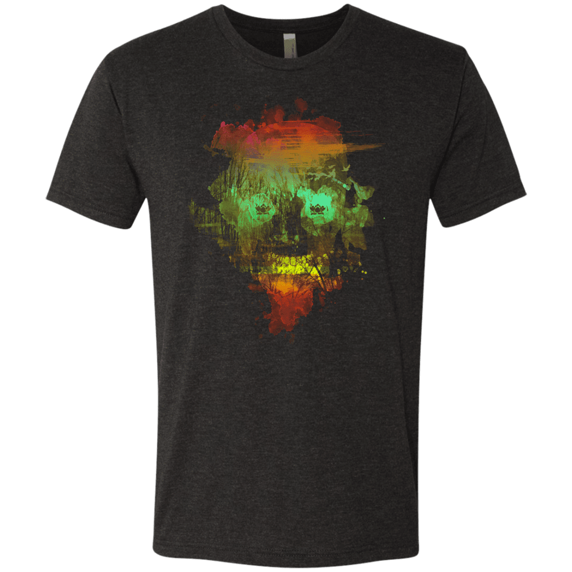 T-Shirts Vintage Black / S Neon Skully Men's Triblend T-Shirt