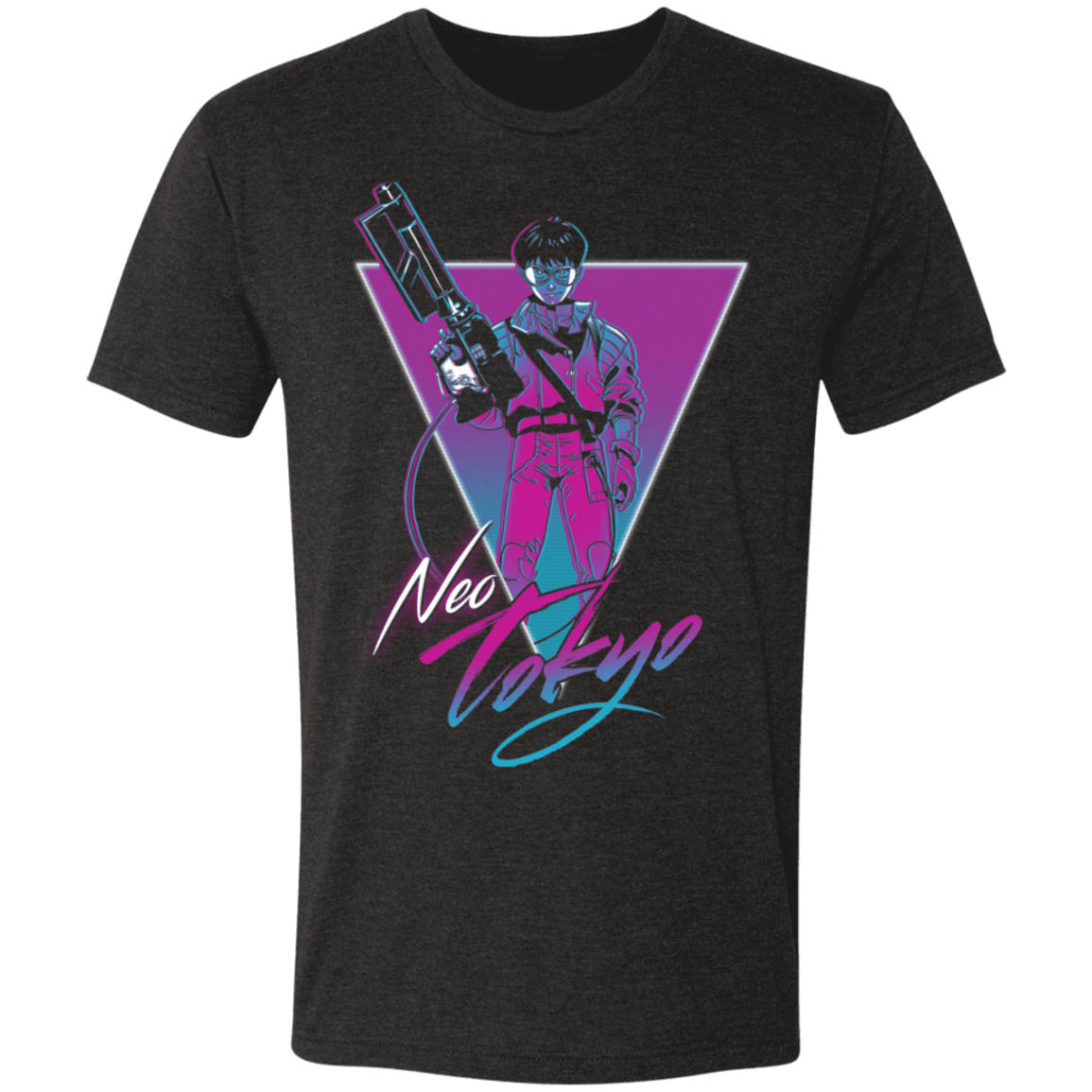 T-Shirts Vintage Black / S Neon Tokyo Men's Triblend T-Shirt