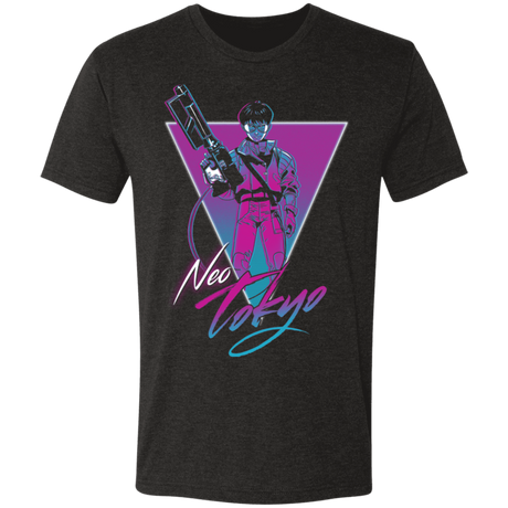 T-Shirts Vintage Black / S Neon Tokyo Men's Triblend T-Shirt