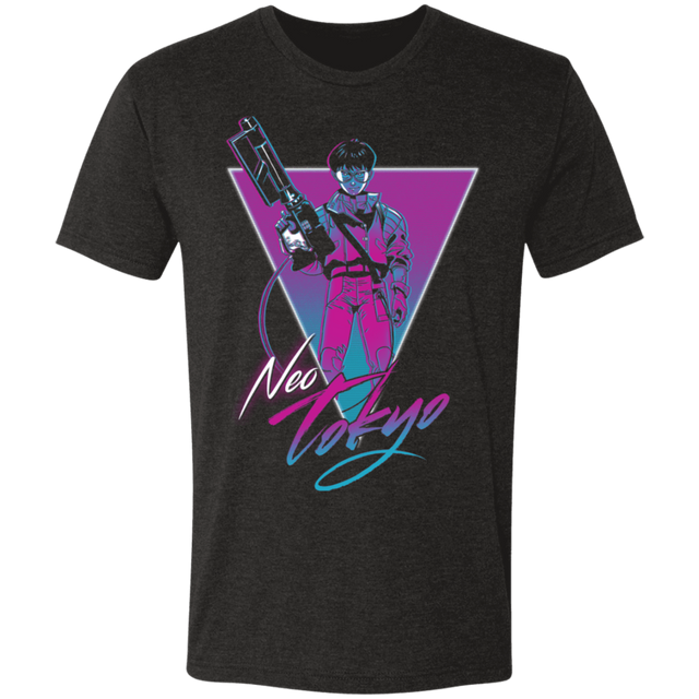 T-Shirts Vintage Black / S Neon Tokyo Men's Triblend T-Shirt