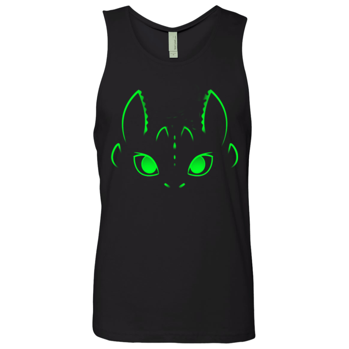 T-Shirts Black / Small Neon Toothless Men's Premium Tank Top