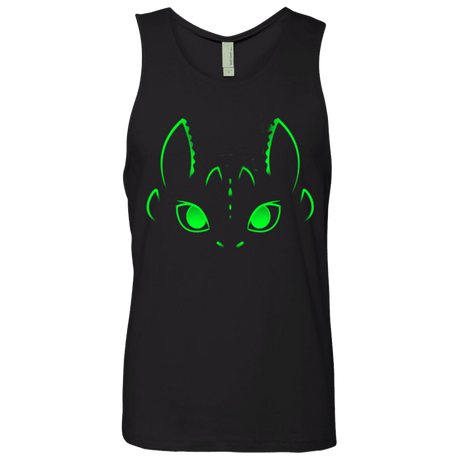 T-Shirts Black / Small Neon Toothless Men's Premium Tank Top
