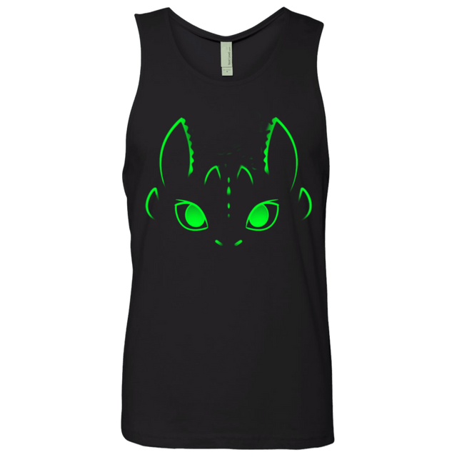 T-Shirts Black / Small Neon Toothless Men's Premium Tank Top