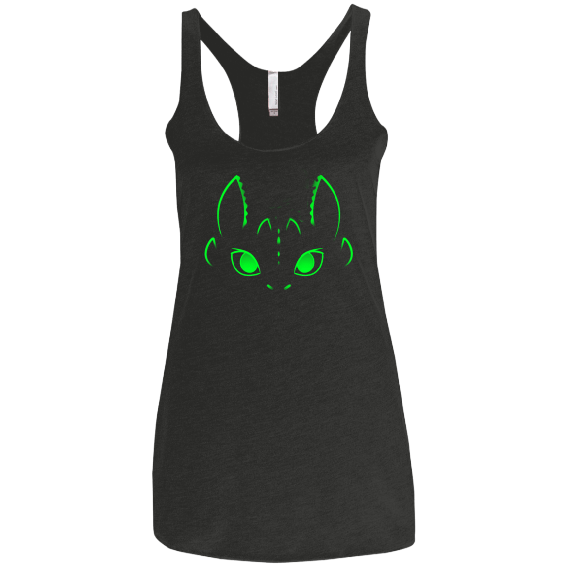 T-Shirts Vintage Black / X-Small Neon Toothless Women's Triblend Racerback Tank