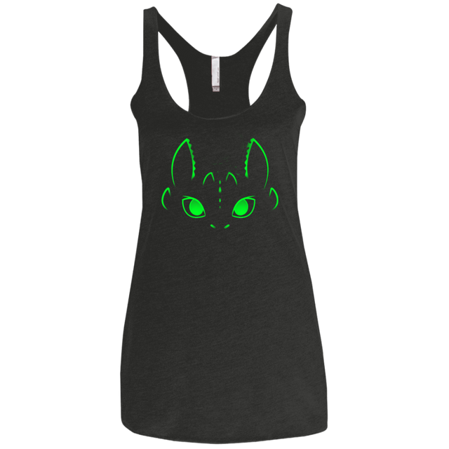 T-Shirts Vintage Black / X-Small Neon Toothless Women's Triblend Racerback Tank