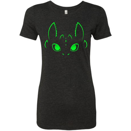 T-Shirts Vintage Black / Small Neon Toothless Women's Triblend T-Shirt