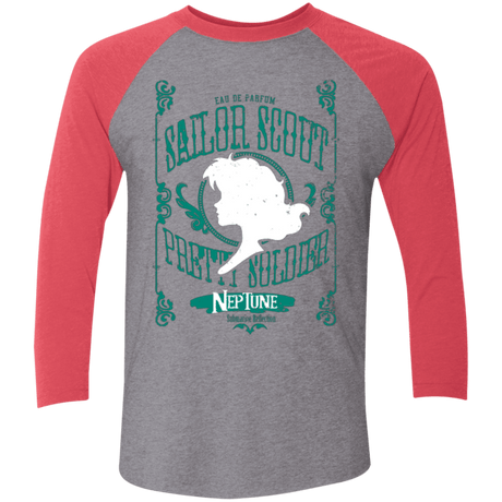 T-Shirts Premium Heather/ Vintage Red / X-Small Neptune Men's Triblend 3/4 Sleeve