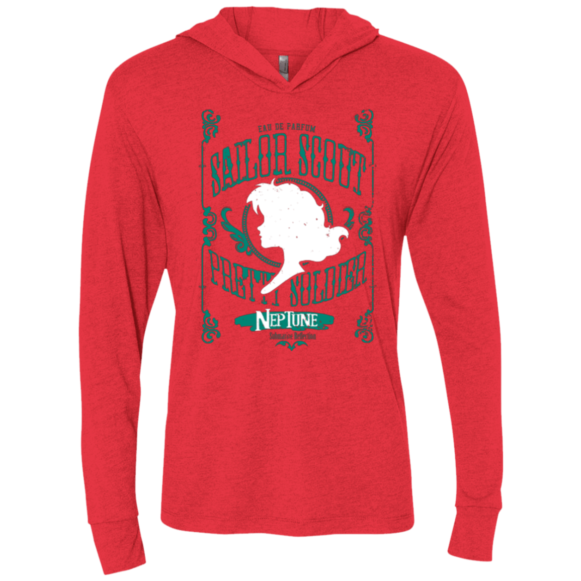 T-Shirts Vintage Red / X-Small Neptune Triblend Long Sleeve Hoodie Tee