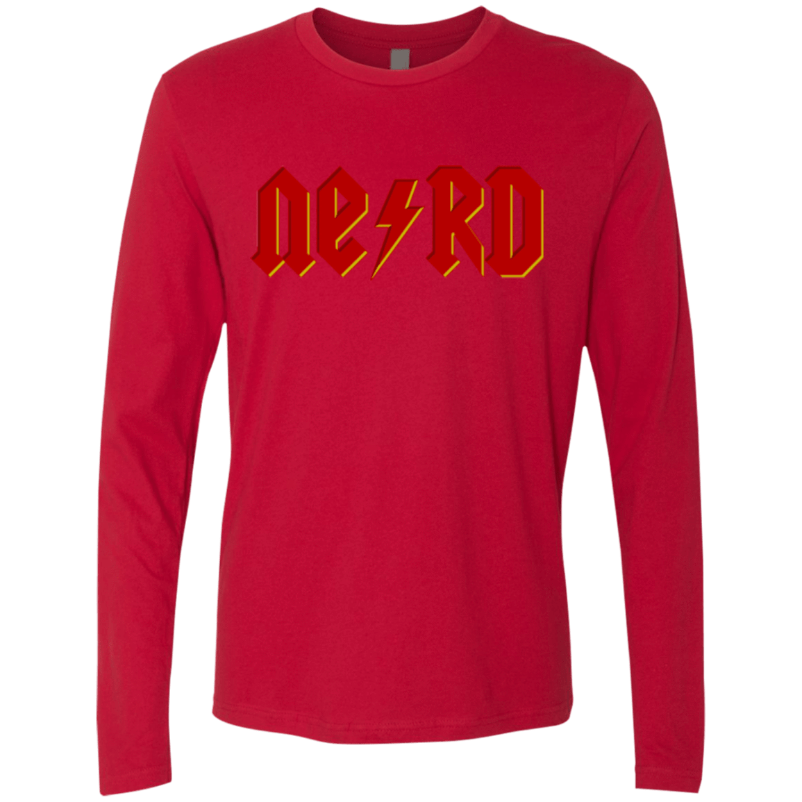 T-Shirts Red / Small NERD Men's Premium Long Sleeve