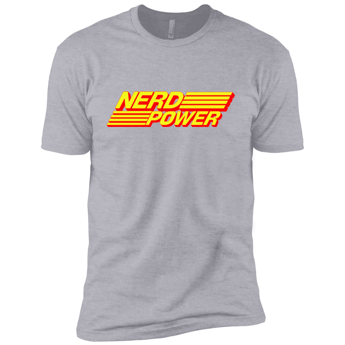T-Shirts Heather Grey / YXS Nerd Power Boys Premium T-Shirt