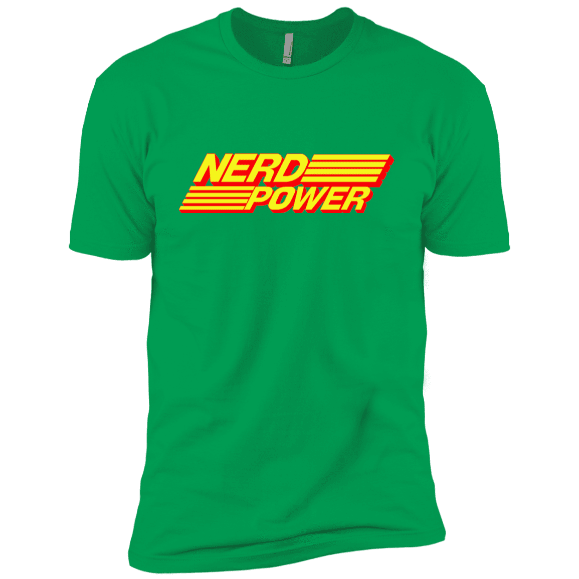 T-Shirts Kelly Green / YXS Nerd Power Boys Premium T-Shirt