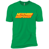 T-Shirts Kelly Green / YXS Nerd Power Boys Premium T-Shirt