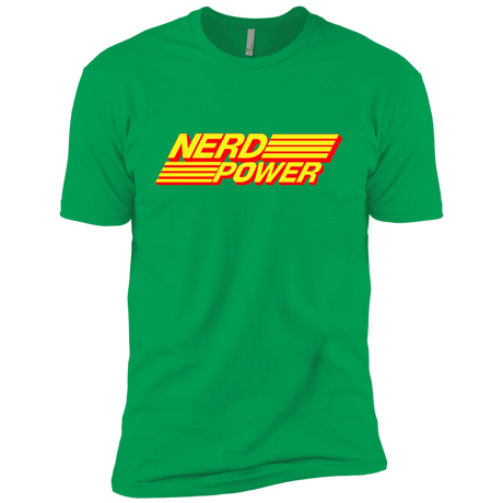 T-Shirts Kelly Green / YXS Nerd Power Boys Premium T-Shirt