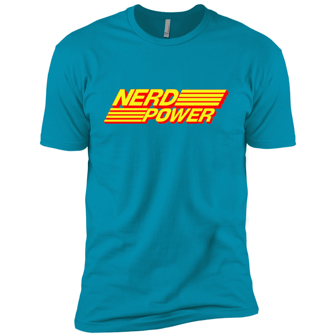T-Shirts Turquoise / YXS Nerd Power Boys Premium T-Shirt