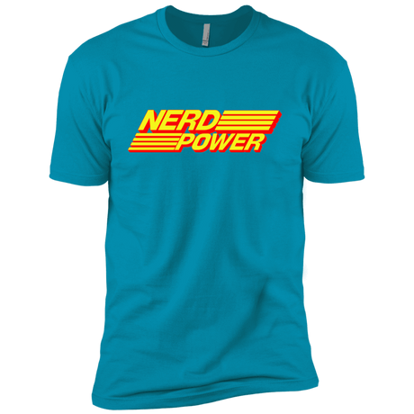 T-Shirts Turquoise / YXS Nerd Power Boys Premium T-Shirt