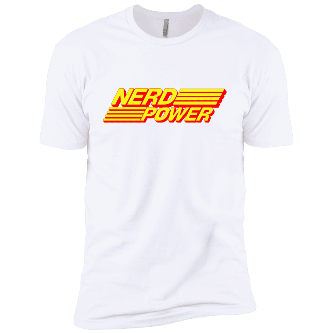 T-Shirts White / YXS Nerd Power Boys Premium T-Shirt