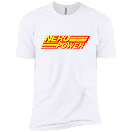 T-Shirts White / YXS Nerd Power Boys Premium T-Shirt