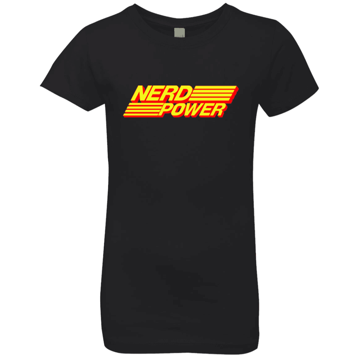 T-Shirts Black / YXS Nerd Power Girls Premium T-Shirt