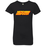 T-Shirts Black / YXS Nerd Power Girls Premium T-Shirt