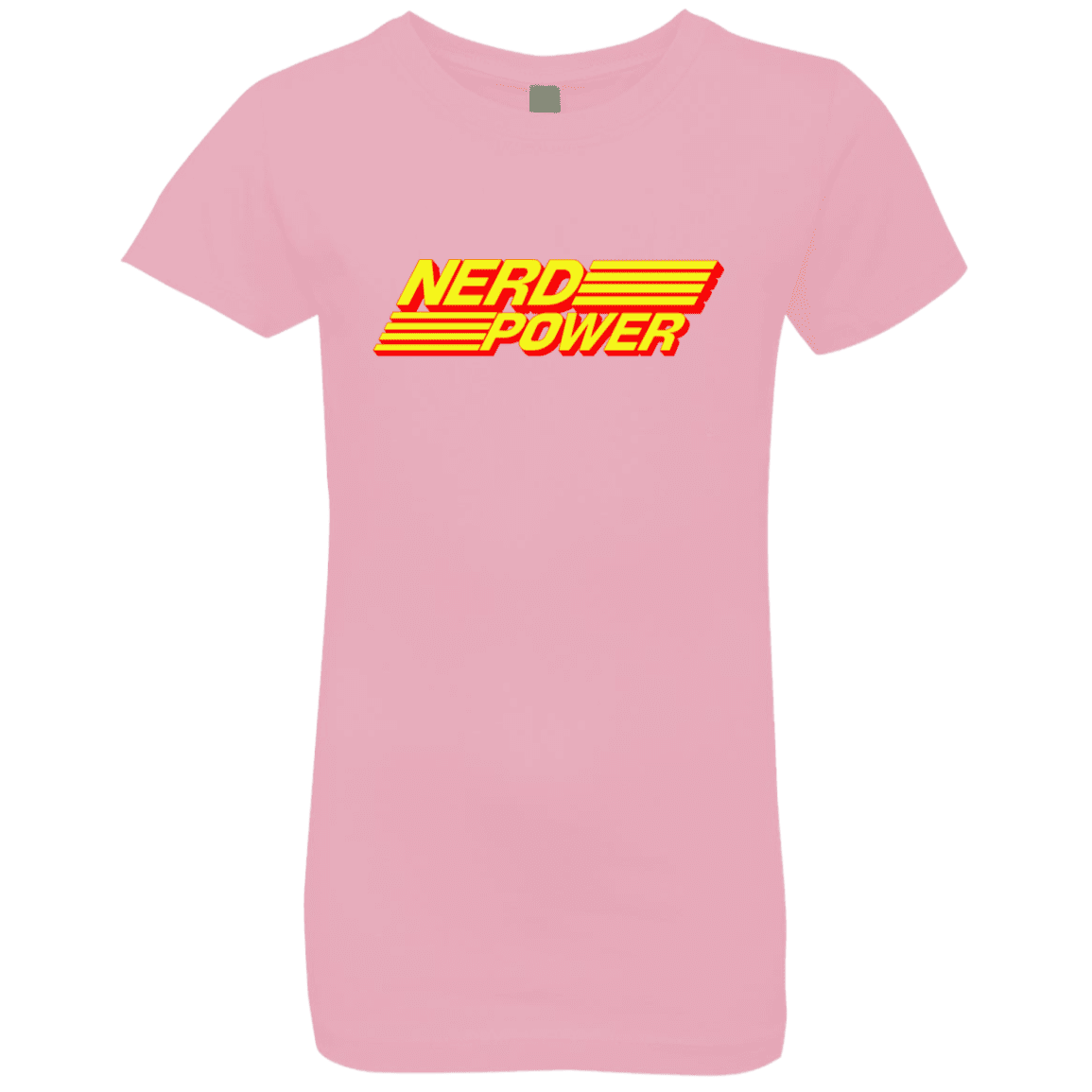 T-Shirts Light Pink / YXS Nerd Power Girls Premium T-Shirt