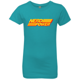 T-Shirts Tahiti Blue / YXS Nerd Power Girls Premium T-Shirt