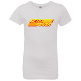 T-Shirts White / YXS Nerd Power Girls Premium T-Shirt