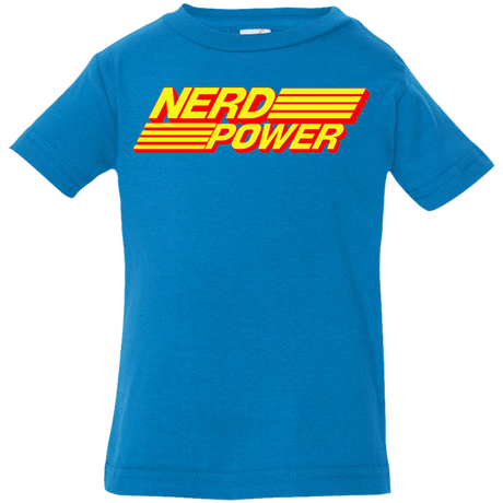T-Shirts Cobalt / 6 Months Nerd Power Infant Premium T-Shirt