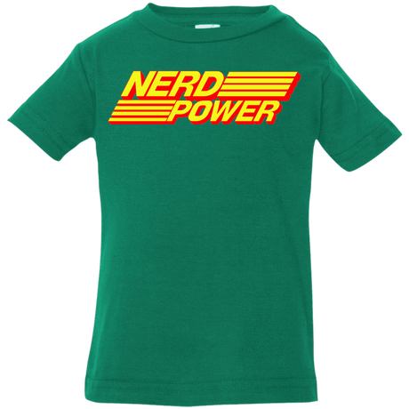T-Shirts Kelly / 6 Months Nerd Power Infant Premium T-Shirt