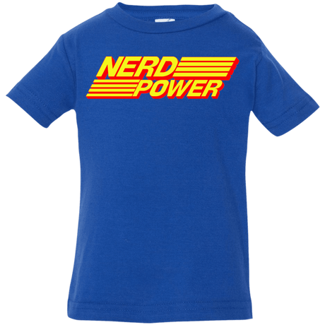 T-Shirts Royal / 6 Months Nerd Power Infant Premium T-Shirt
