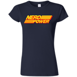 T-Shirts Navy / S Nerd Power Junior Slimmer-Fit T-Shirt