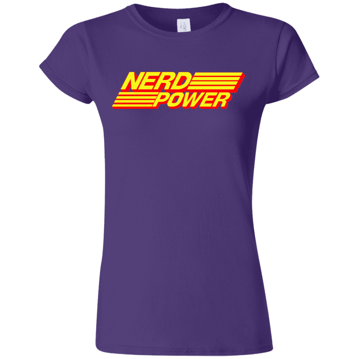 T-Shirts Purple / S Nerd Power Junior Slimmer-Fit T-Shirt