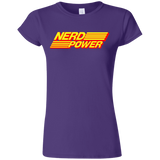 T-Shirts Purple / S Nerd Power Junior Slimmer-Fit T-Shirt