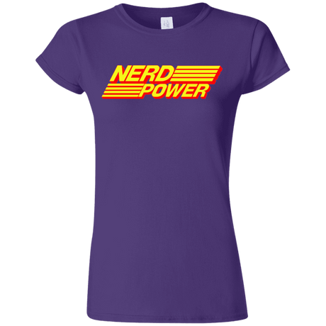 T-Shirts Purple / S Nerd Power Junior Slimmer-Fit T-Shirt