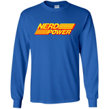 T-Shirts Royal / S Nerd Power Men's Long Sleeve T-Shirt