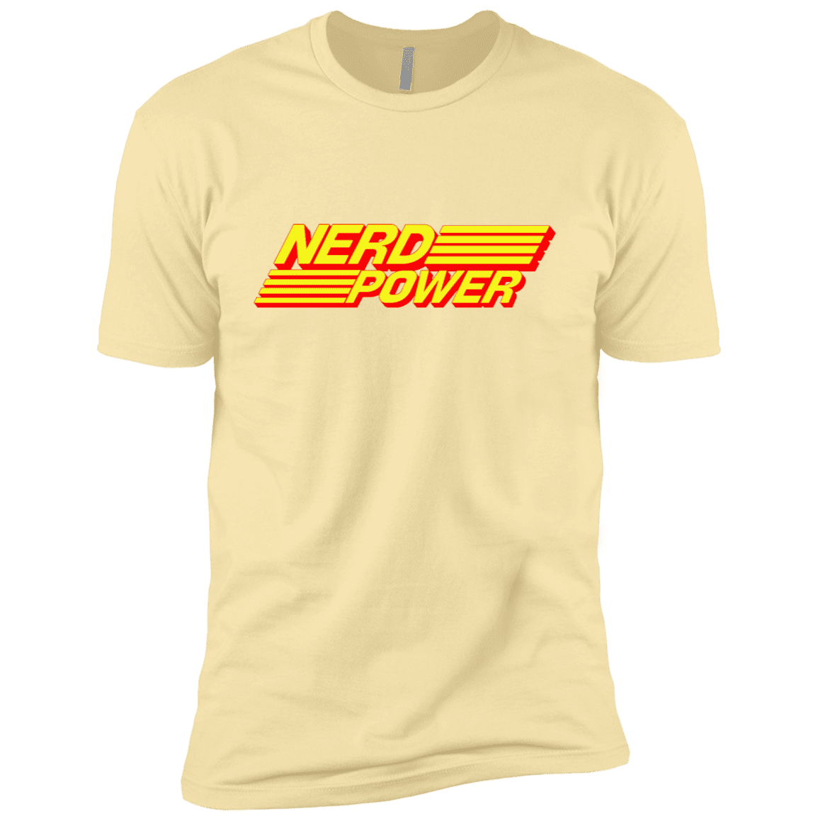 T-Shirts Banana Cream / X-Small Nerd Power Men's Premium T-Shirt