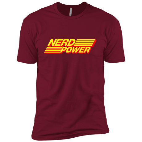 T-Shirts Cardinal / X-Small Nerd Power Men's Premium T-Shirt