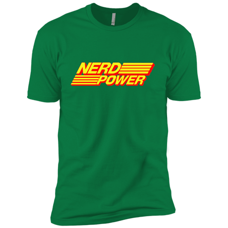 T-Shirts Kelly Green / X-Small Nerd Power Men's Premium T-Shirt