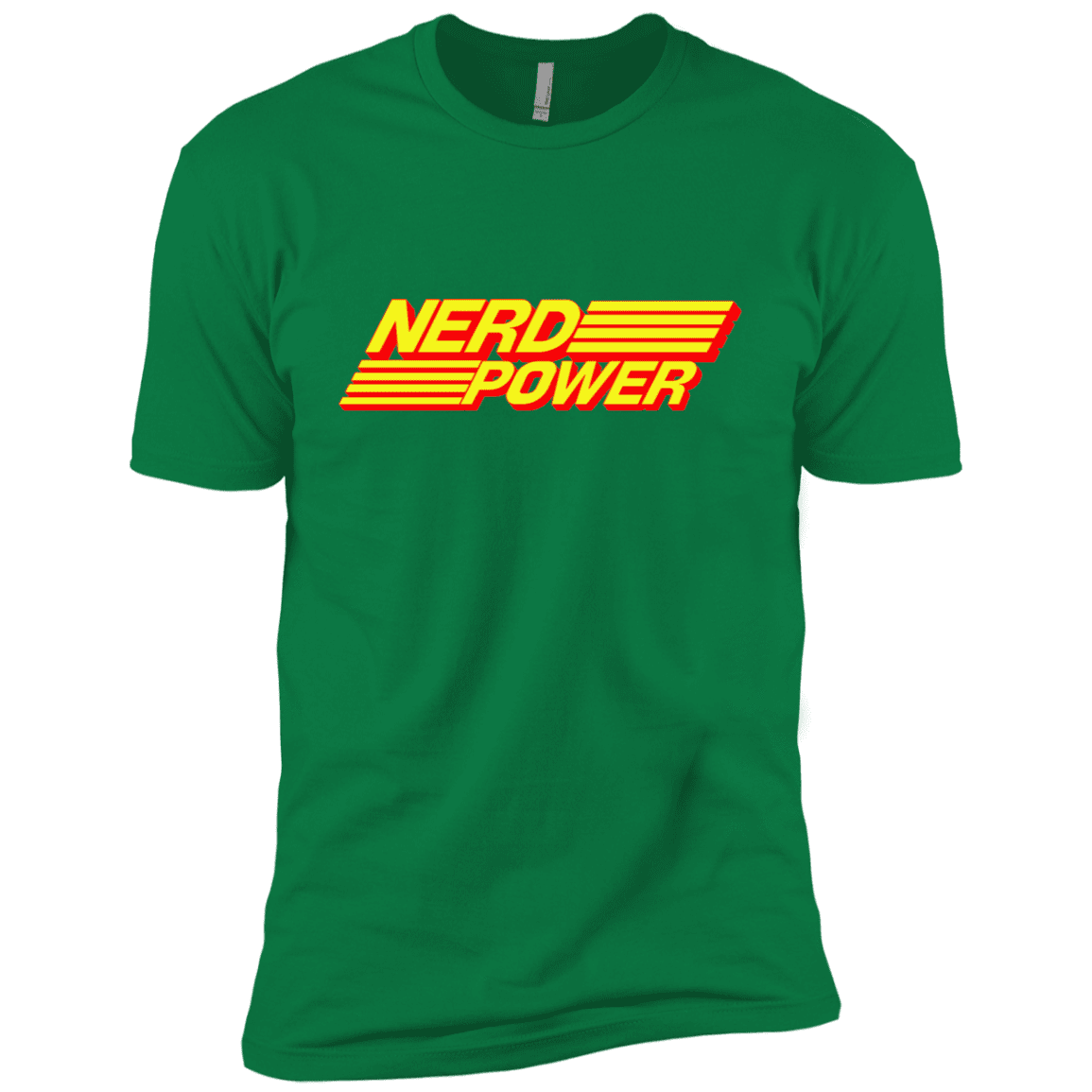 T-Shirts Kelly Green / X-Small Nerd Power Men's Premium T-Shirt