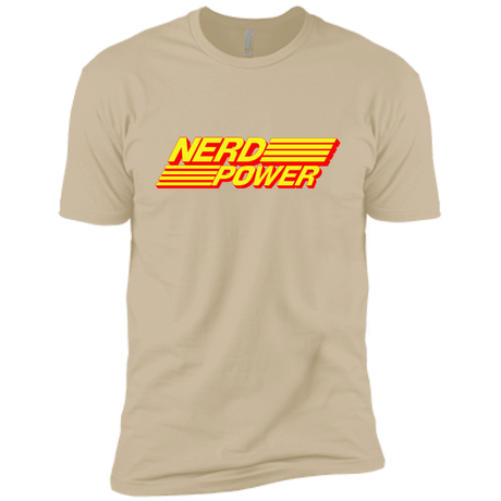 T-Shirts Sand / X-Small Nerd Power Men's Premium T-Shirt