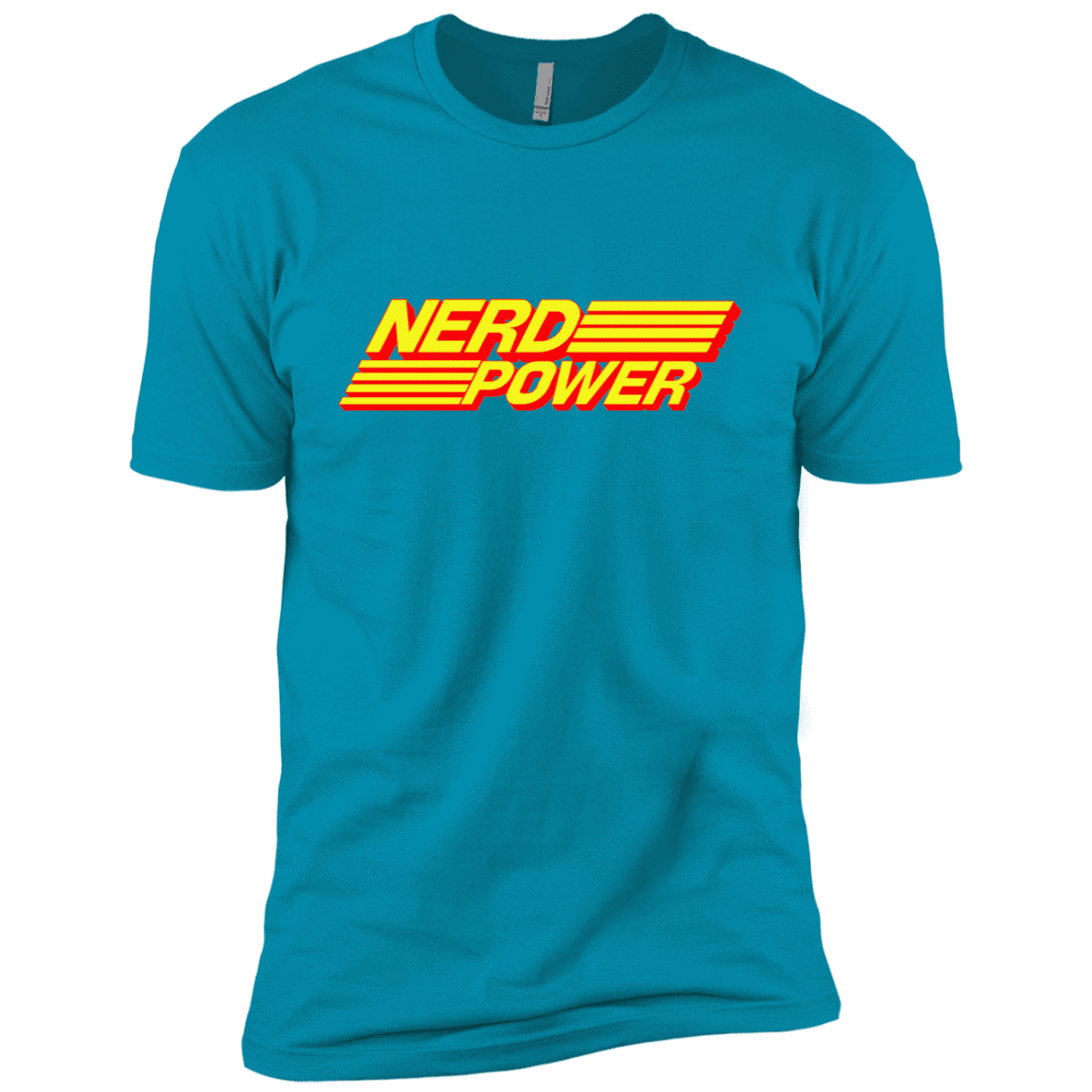 T-Shirts Turquoise / X-Small Nerd Power Men's Premium T-Shirt