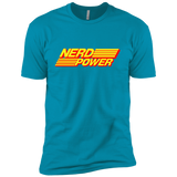 T-Shirts Turquoise / X-Small Nerd Power Men's Premium T-Shirt
