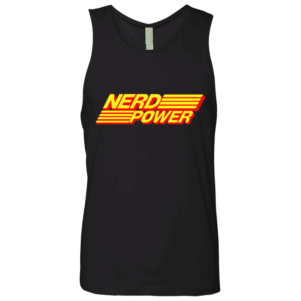 T-Shirts Black / S Nerd Power Men's Premium Tank Top