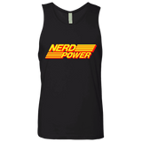 T-Shirts Black / S Nerd Power Men's Premium Tank Top