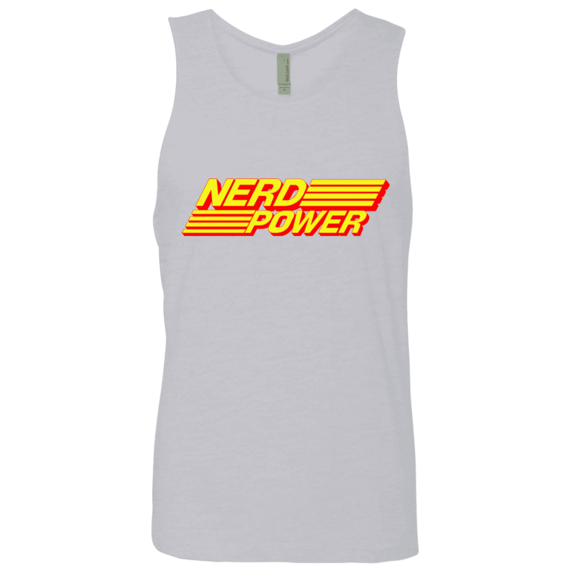 T-Shirts Heather Grey / S Nerd Power Men's Premium Tank Top