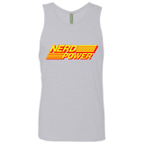 T-Shirts Heather Grey / S Nerd Power Men's Premium Tank Top