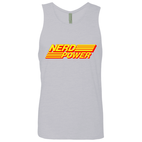 T-Shirts Heather Grey / S Nerd Power Men's Premium Tank Top